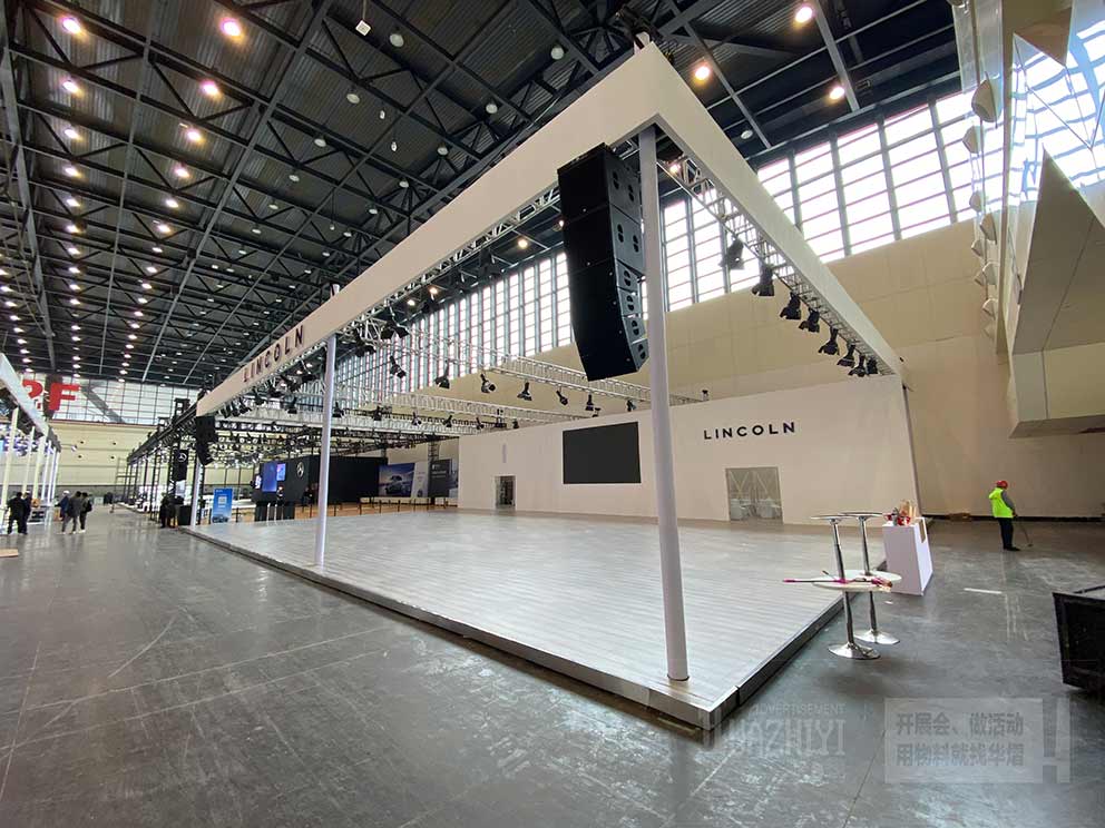 車展地臺出租廠家搭建領克車展地臺