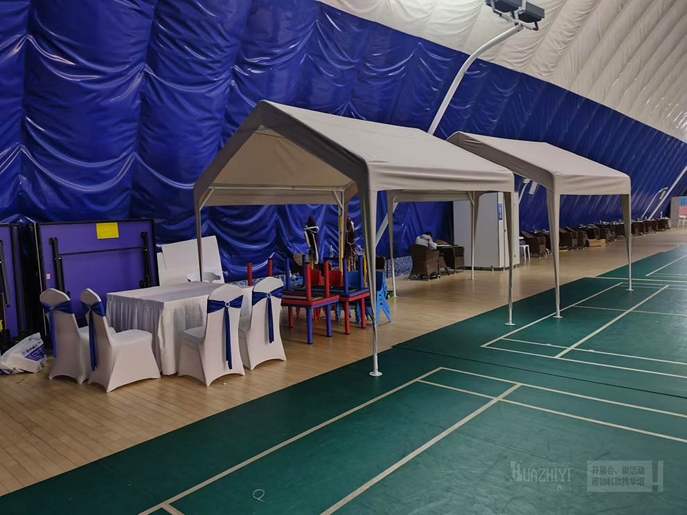 鄭州北龍湖全民健身體育中心使用鄭州篷房租賃廠家提供的新式帳篷