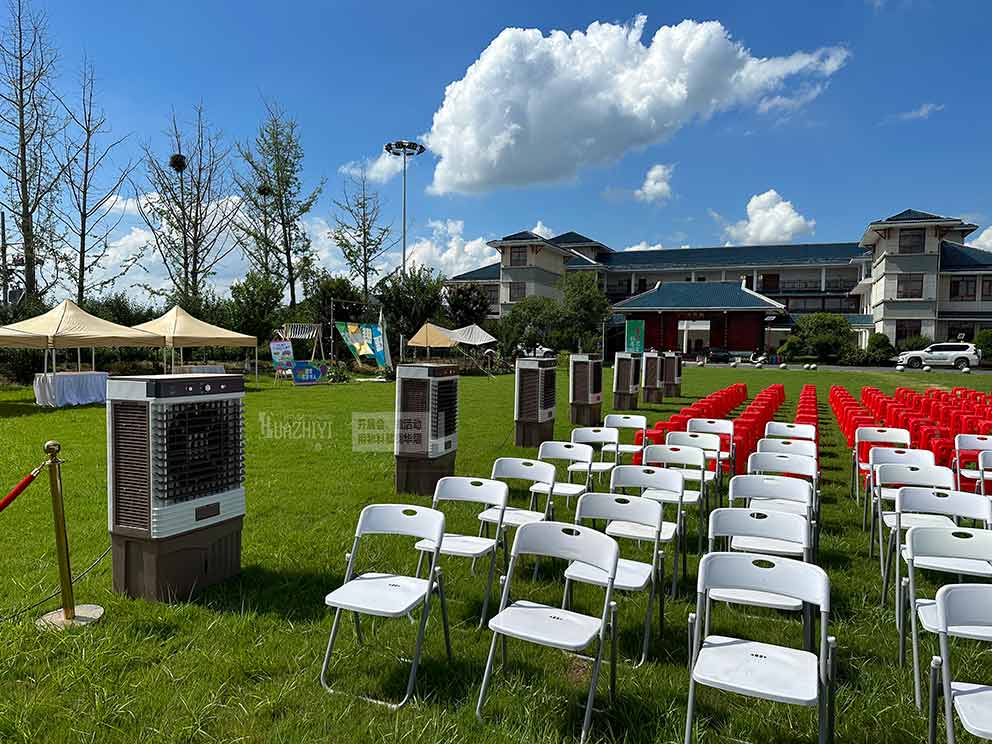 鄭州冷風(fēng)機(jī)空調(diào)出租找華熠物料租賃廠家