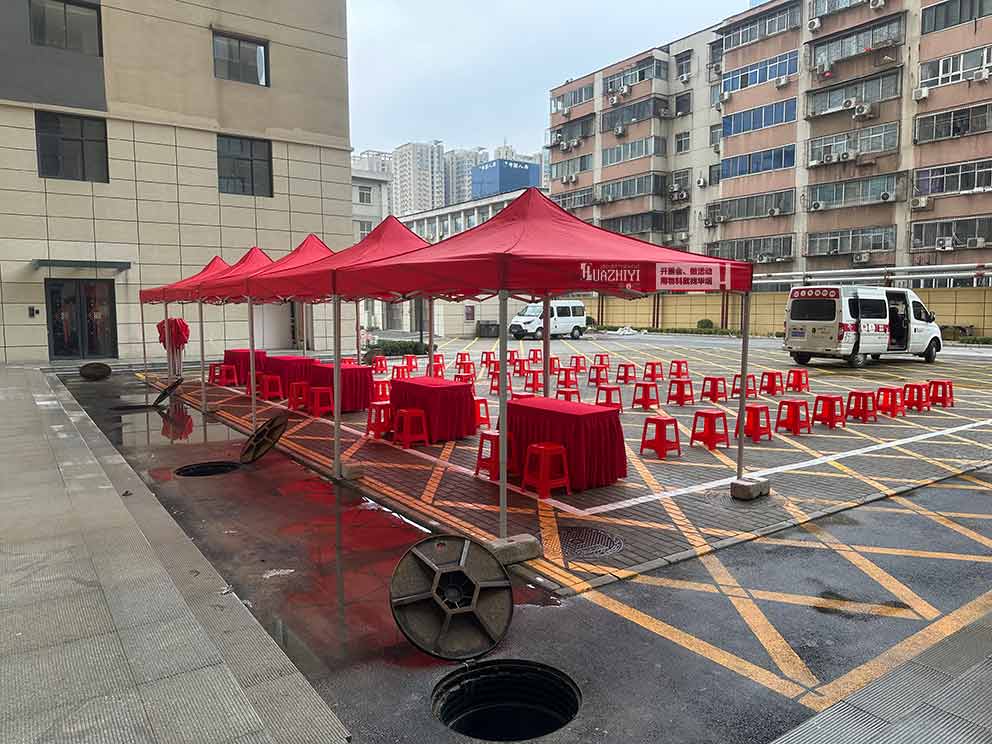 華熠帳篷出租現(xiàn)身鄭州豐產(chǎn)路交房會(huì)活動(dòng)