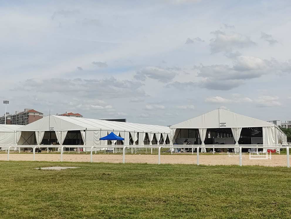 華熠篷房租賃公司助力浪琴表國際馬聯(lián)賽場地障礙世界杯中國聯(lián)賽武漢站活動(dòng)